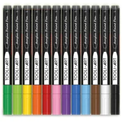TOOLI-ART Acrylmarker Sets, extra feine Spitze 0,7 mm
