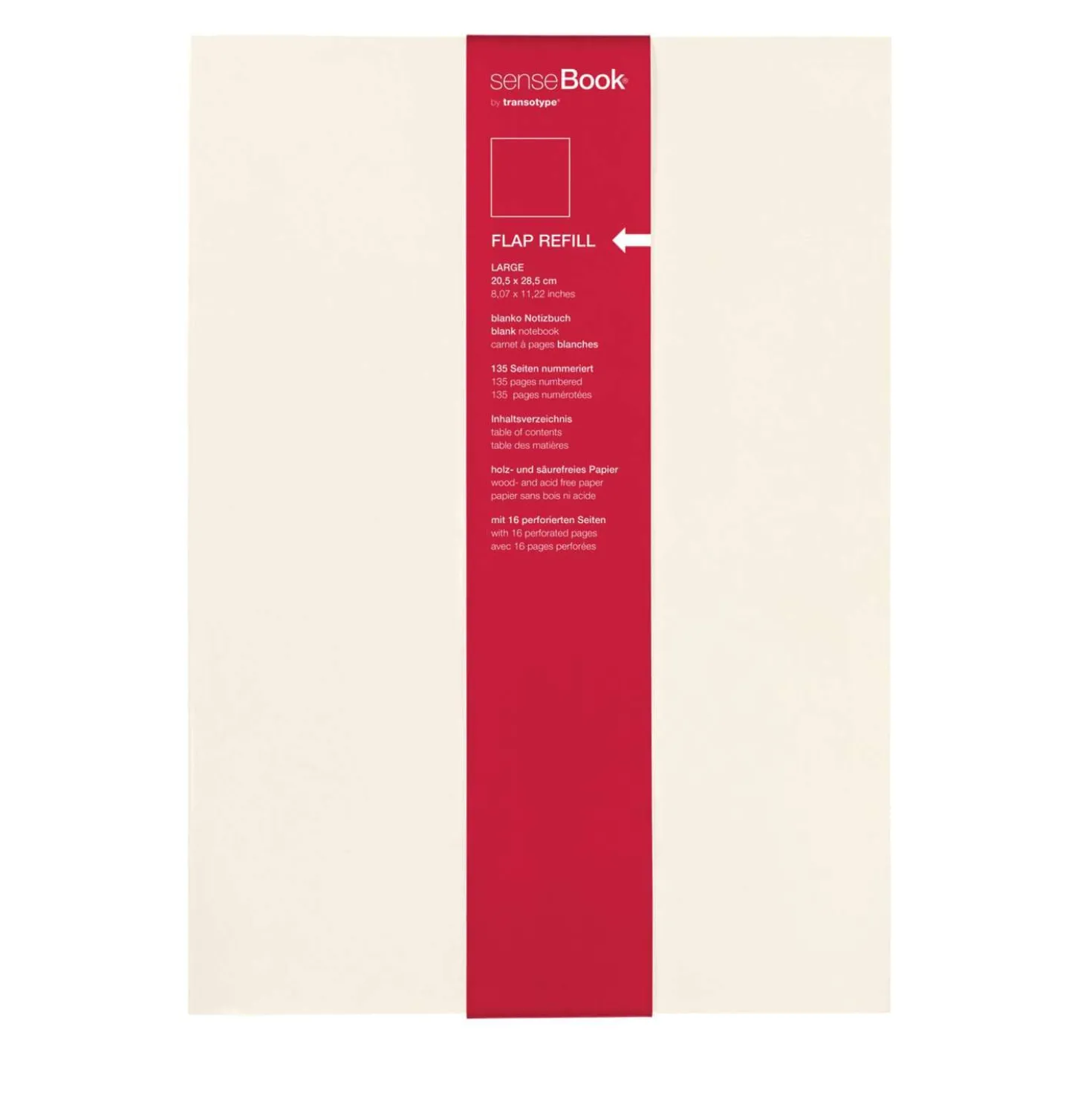 transotype® senseBook FLAP REFILL