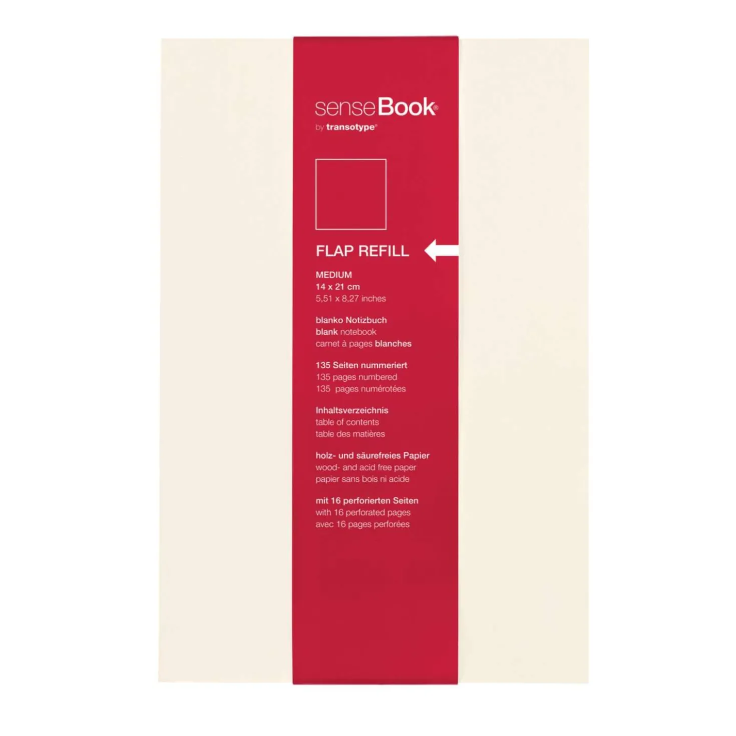 transotype® senseBook FLAP REFILL