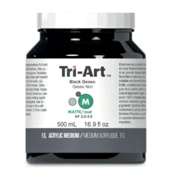 Tri-Art™ Black Gesso, matt