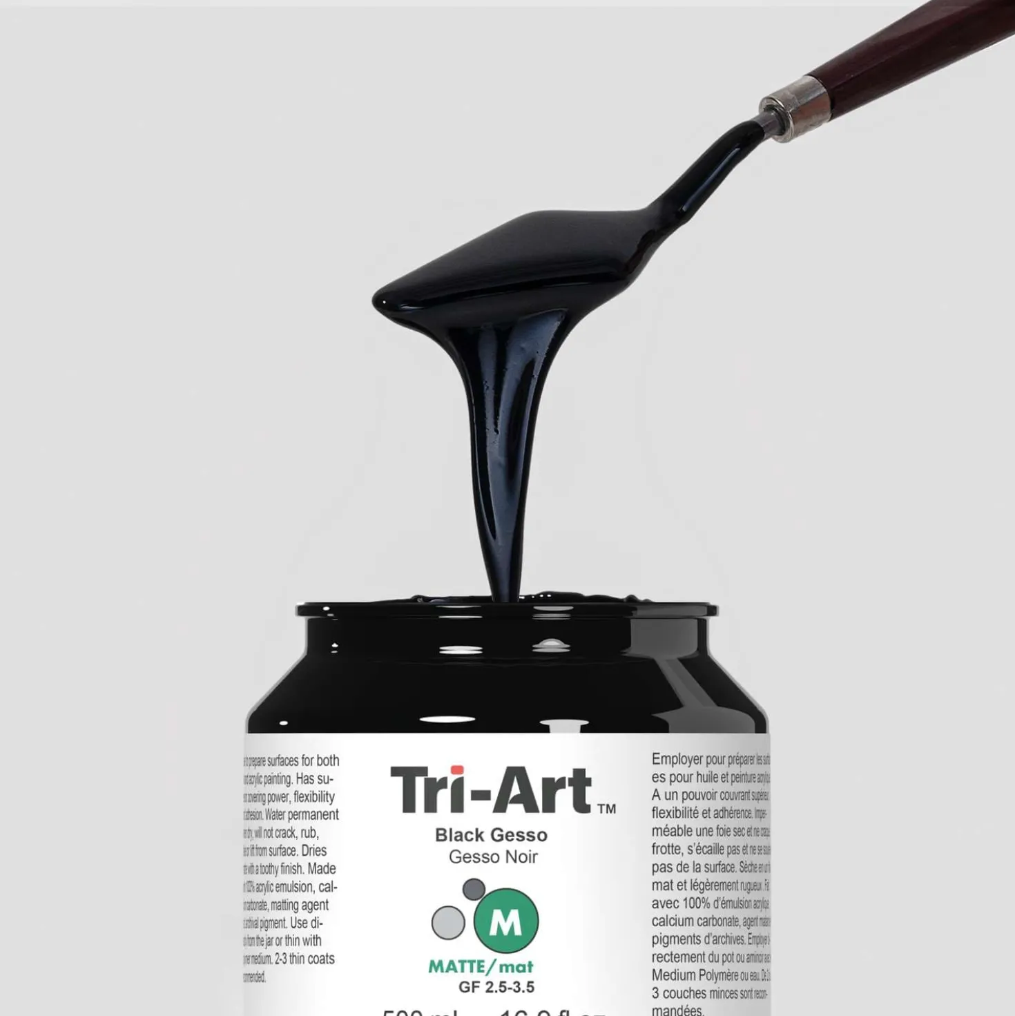 Tri-Art™ Black Gesso, matt