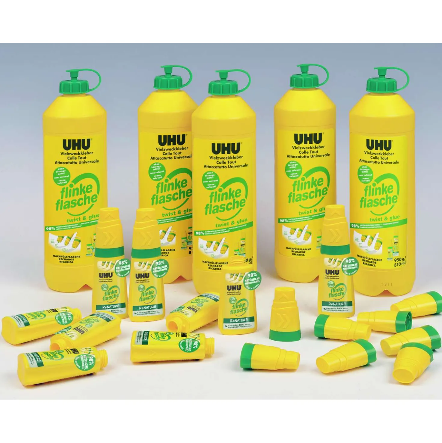 UHU® flinke Flasche ReNATURE, Pakete für Großverbraucher