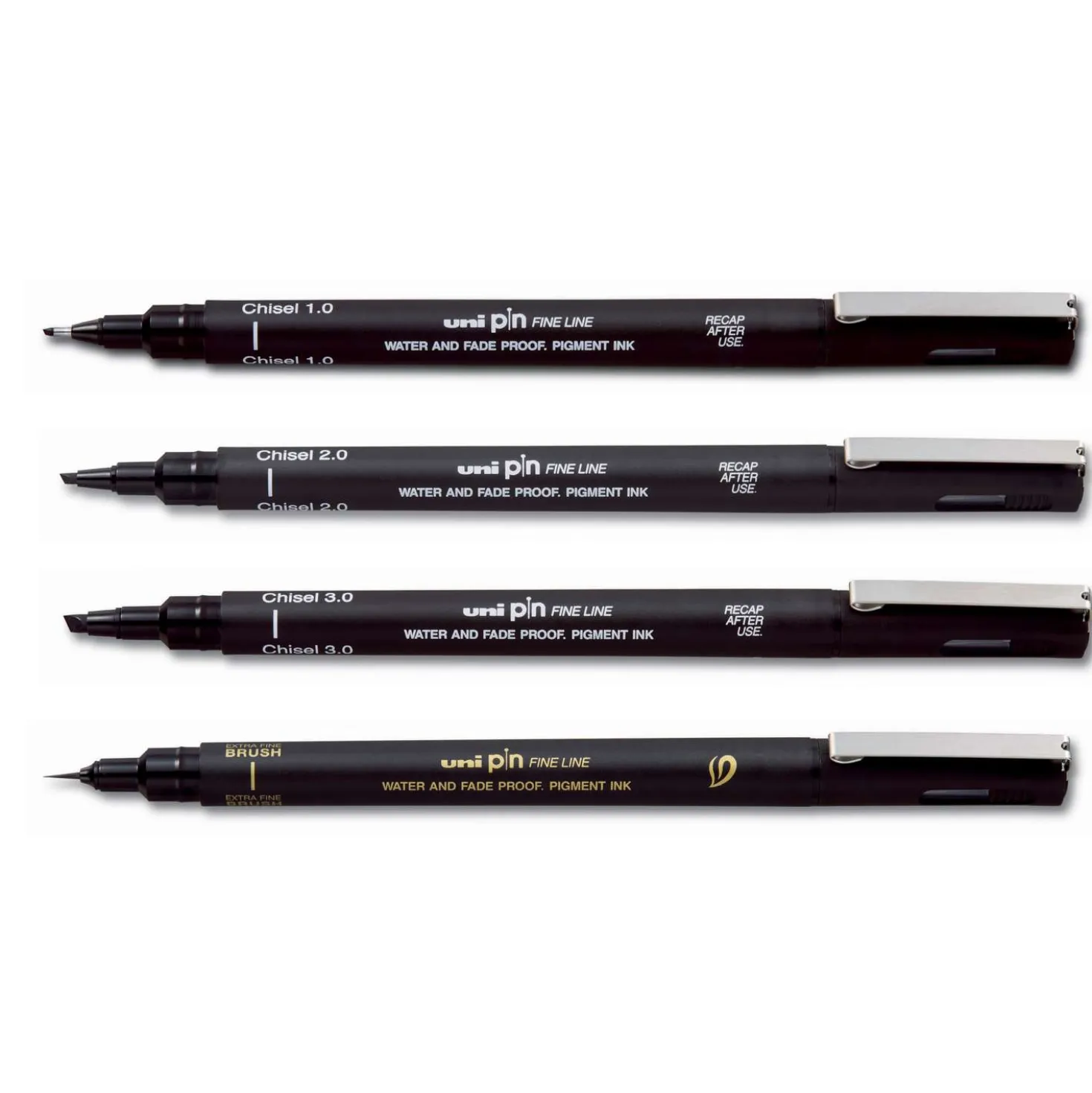 uni-ball pin Fine Line, Keil- & Brush-Spitzen