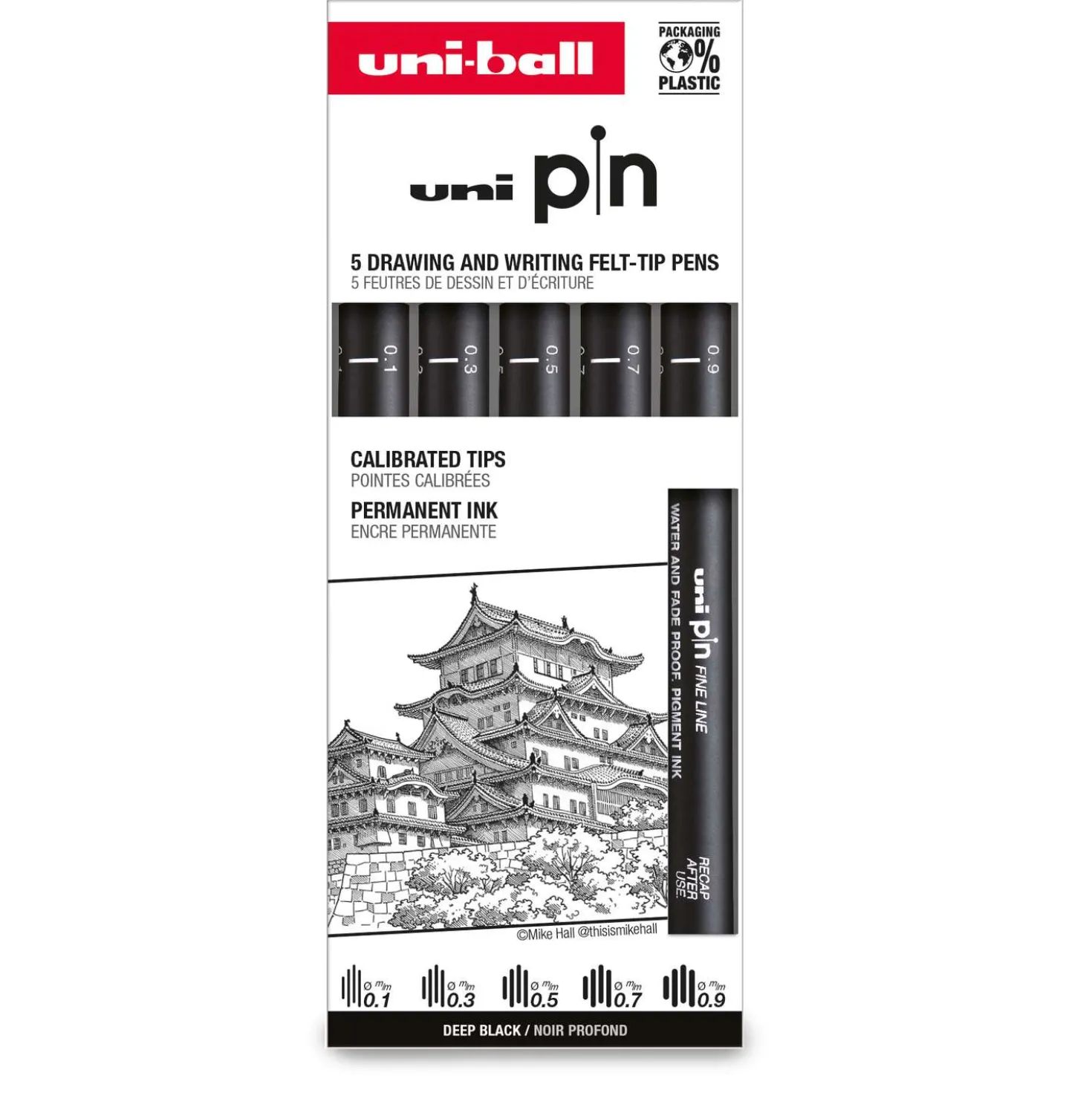 uni-ball pin Fineliner 5er Set