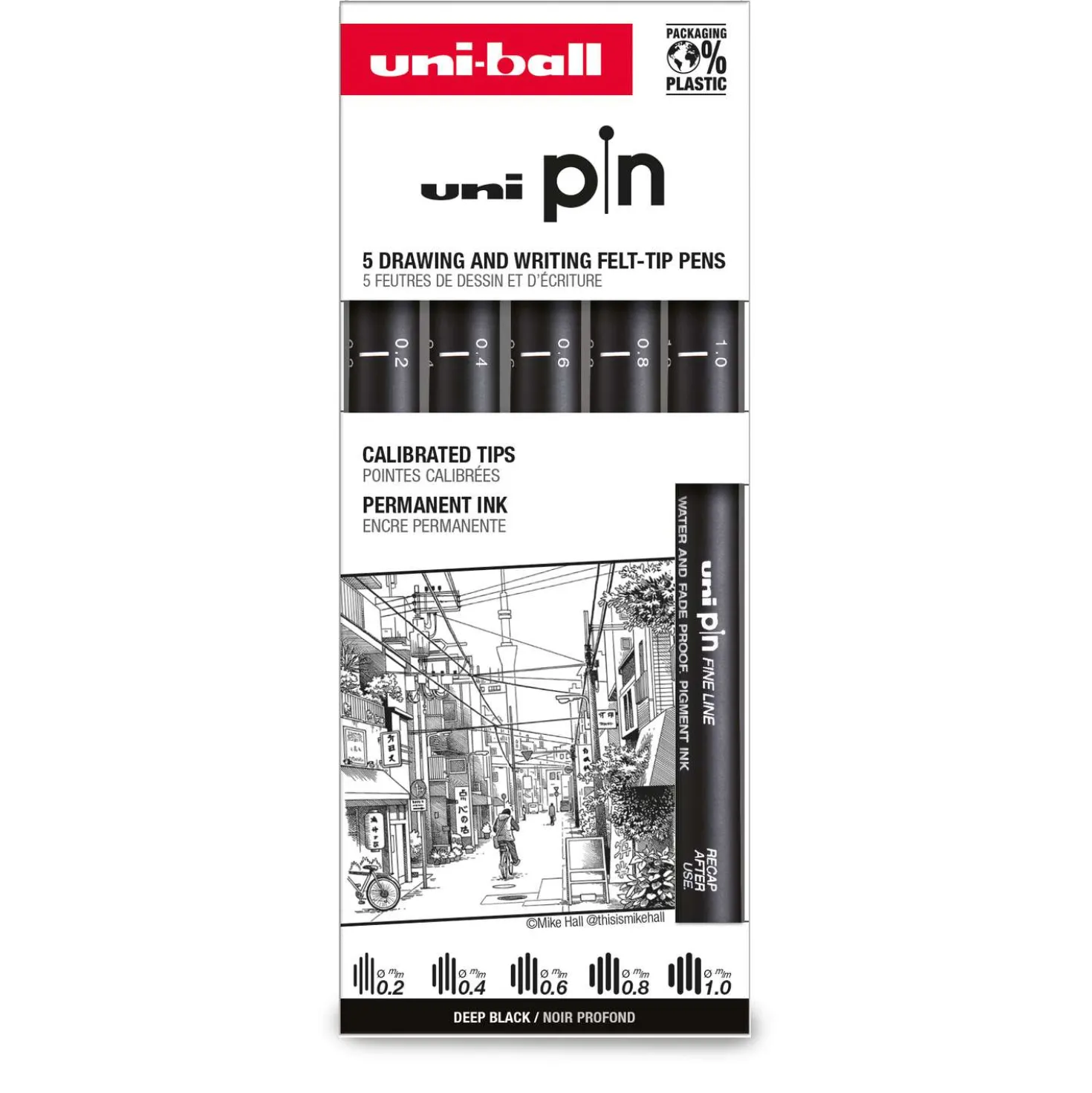 uni-ball pin Fineliner 5er Set