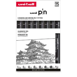 uni-ball pin Fineliner 8er-Sets