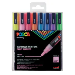 UNI POSCA Glitter-Marker PC-3ML 8er-Sets