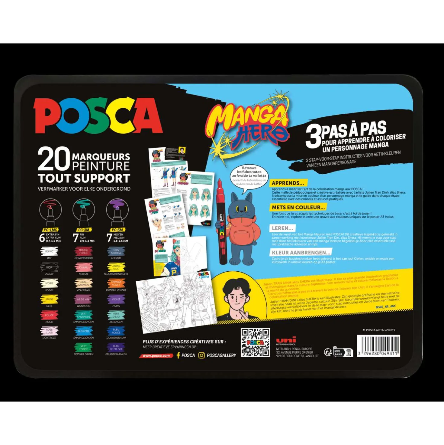UNI POSCA MANGA HERO Acrylmarker 20er Set