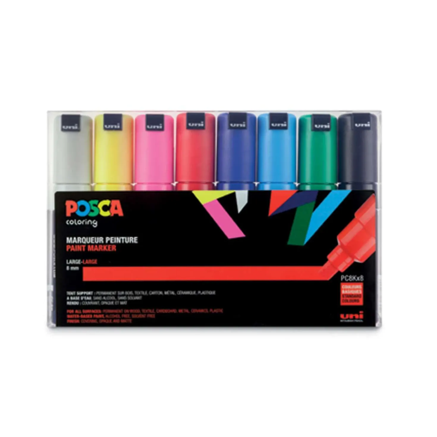 UNI POSCA Marker-Set PC-8K