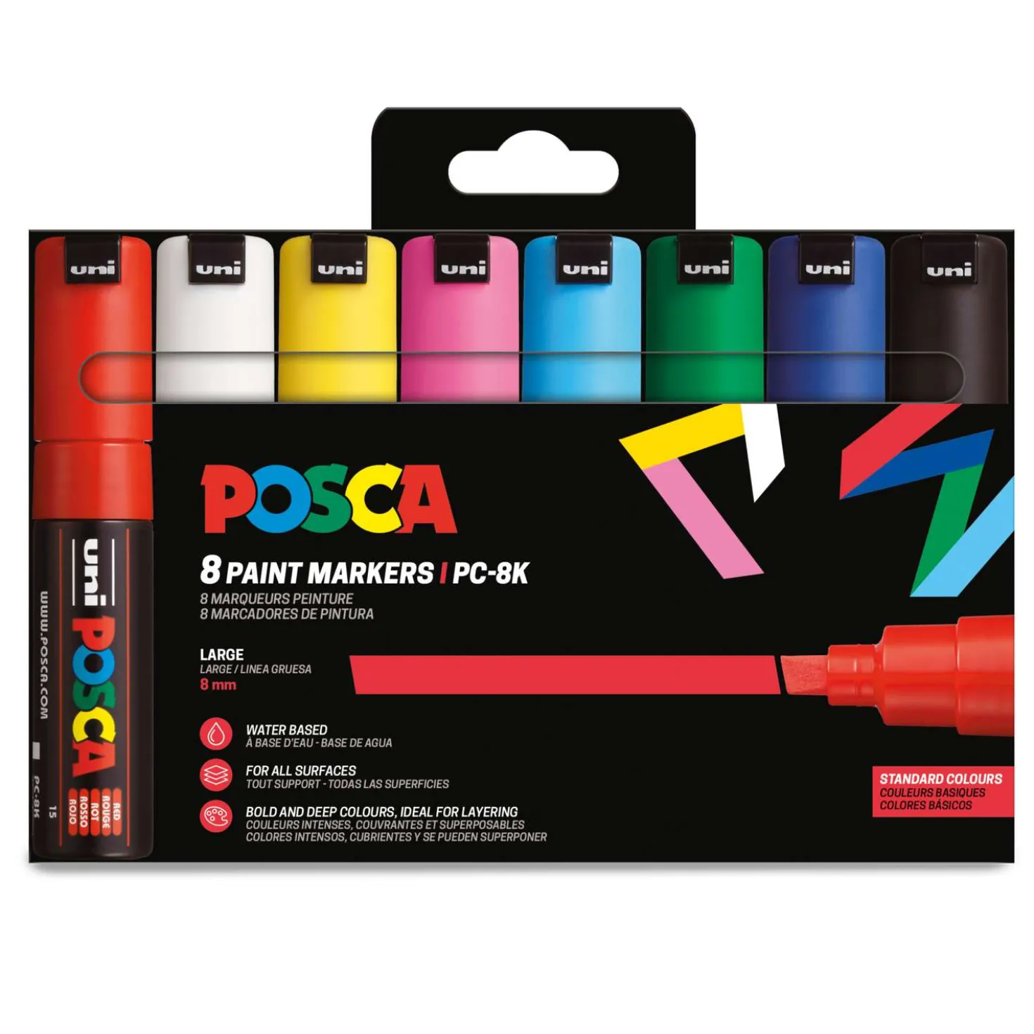 UNI POSCA Marker-Set PC-8K