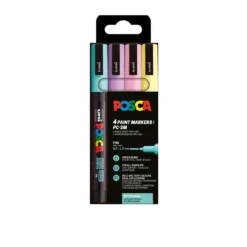 UNI POSCA Marker-Set PC-3M, 4er-Sets