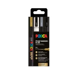 UNI POSCA Marker-Set PC-3M, 4er-Sets