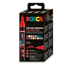 uni POSCA PC-5BR Brush Marker Sets