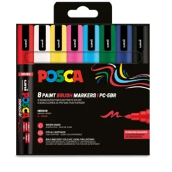 uni POSCA PC-5BR Brush Marker Sets
