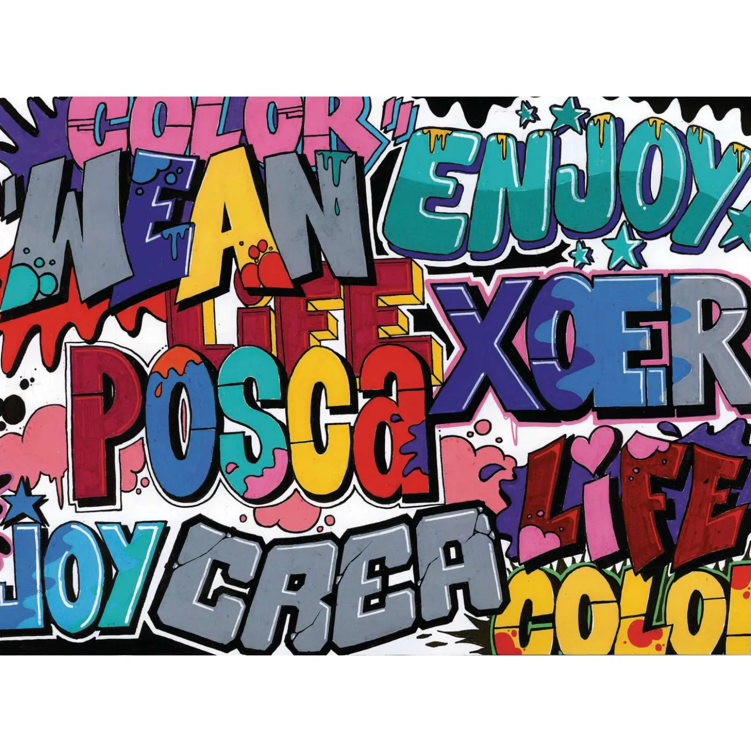 UNI POSCA PC-5M Marker 8er-Sets