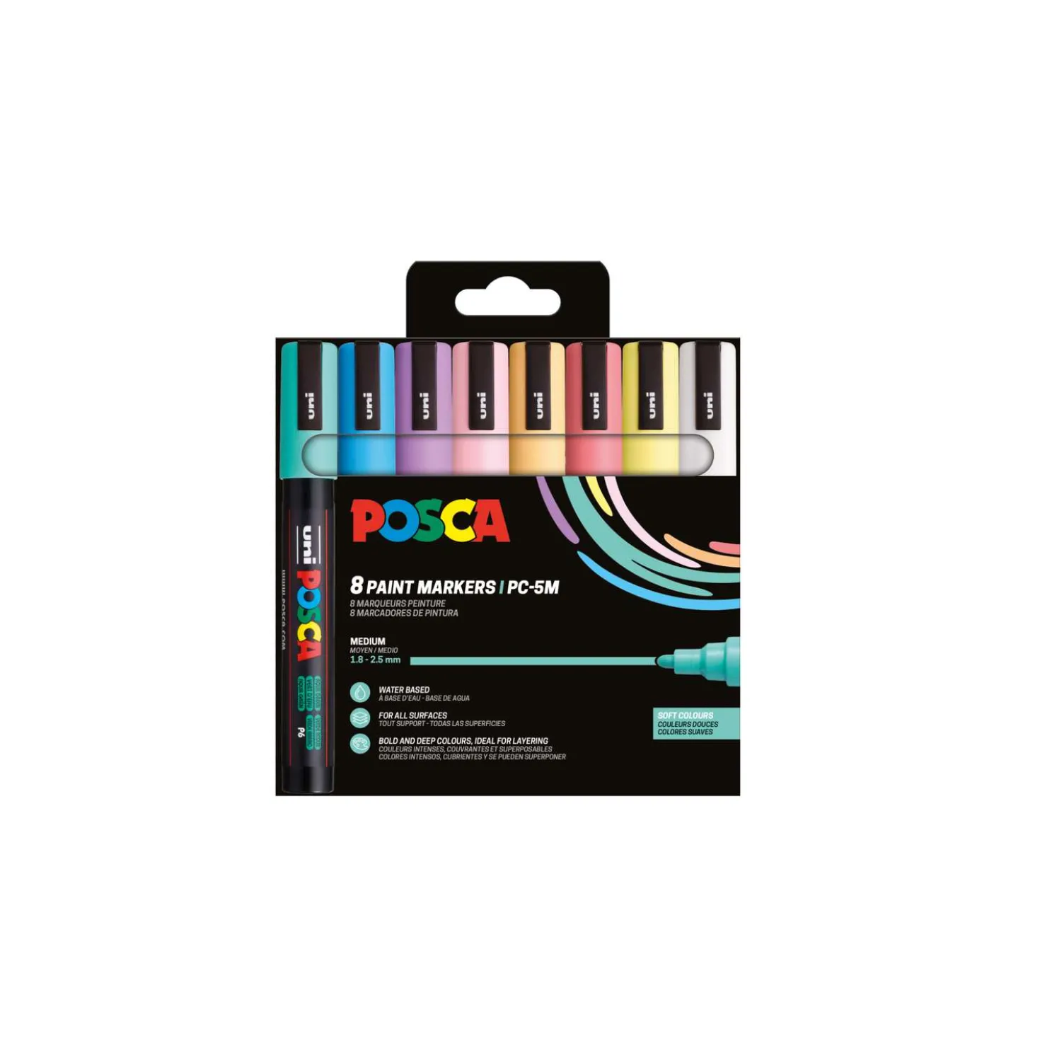 UNI POSCA PC-5M Marker 8er-Sets