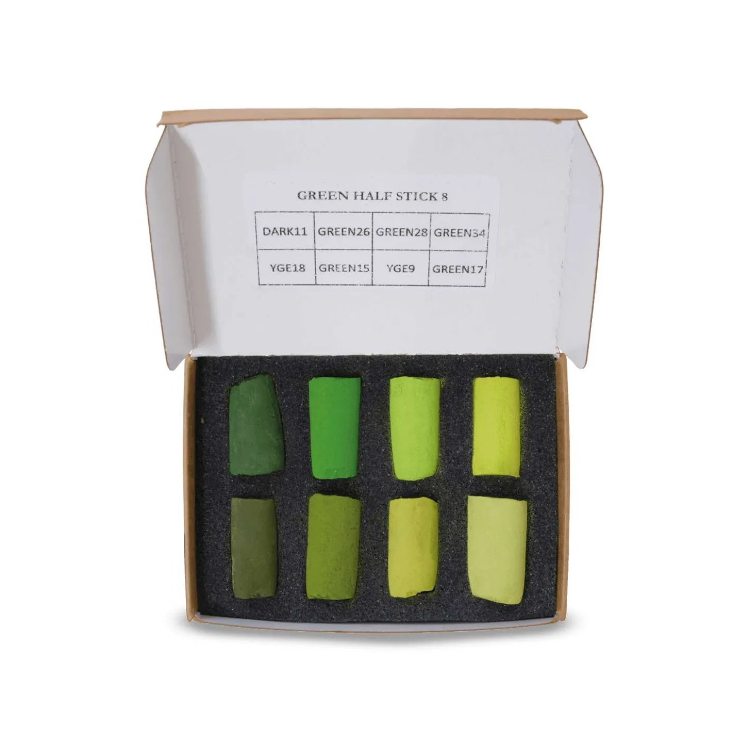 UNISON COLOUR Soft-Pastellkreiden, 8er-Sets, halbe Kreiden