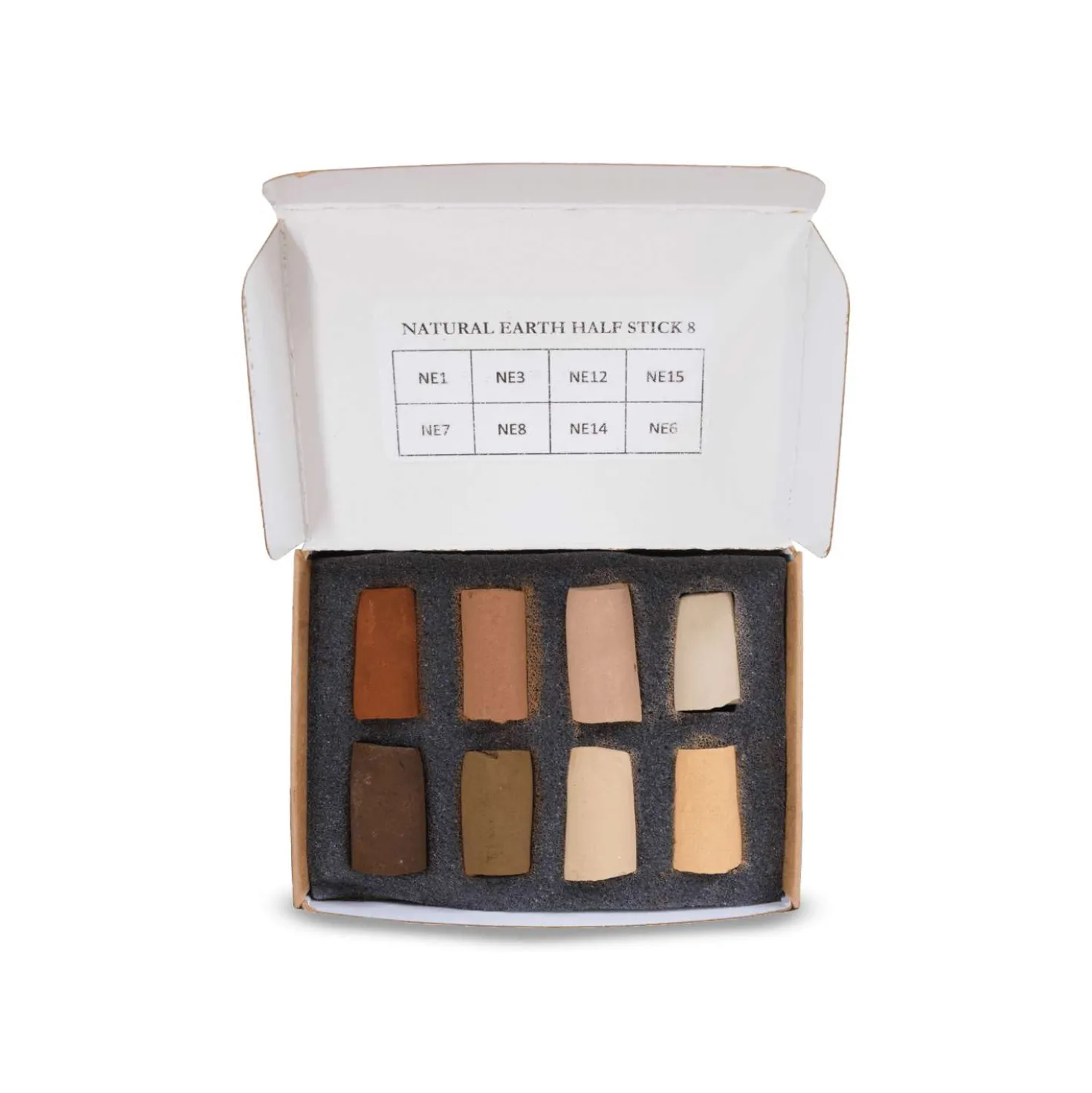 UNISON COLOUR Soft-Pastellkreiden, 8er-Sets, halbe Kreiden