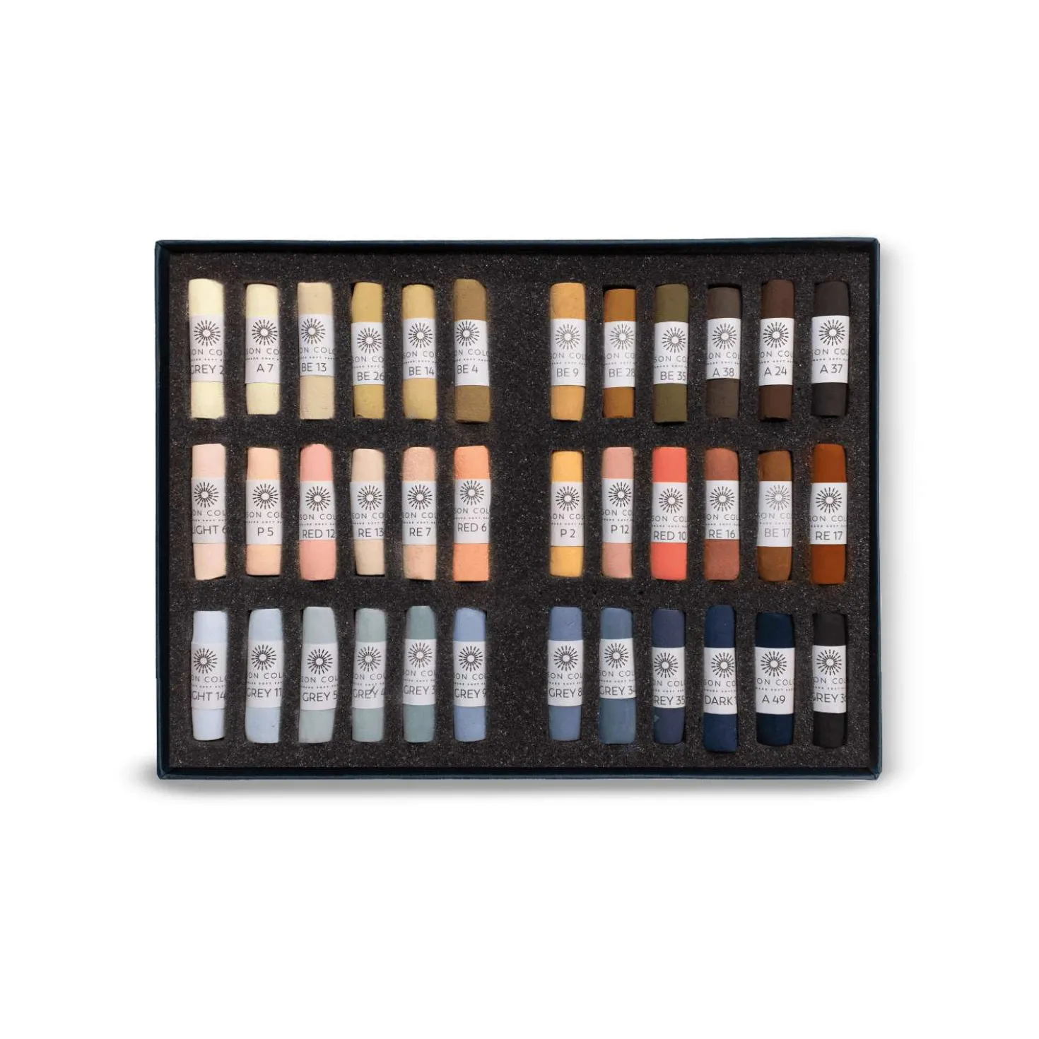 UNISON COLOUR Soft-Pastellkreiden, 36er-Sets, ganze Kreiden