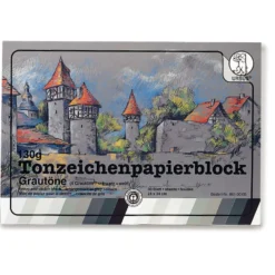 URSUS® Tonzeichenpapier-Block Grautöne