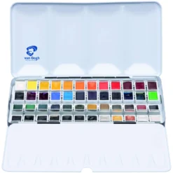 Van Gogh Aquarellkasten mit 48 halben Näpfchen