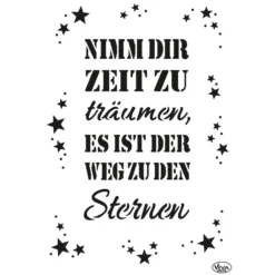 VIVA DECOR Universal-Schablone, Nimm Dir Zeit