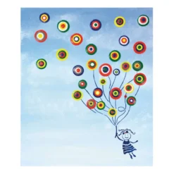 VIVA DECOR Universal-Schablone BLOB PAINT, Luftballon Mädchen