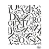 VIVA DECOR Universal-Schablone, Buchstaben Allover