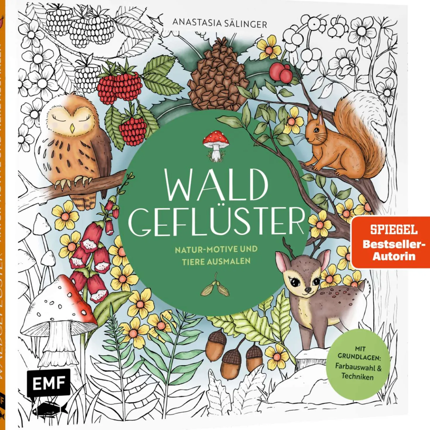 Waldgeflüster – Natur-Motive und Tiere ausmalen