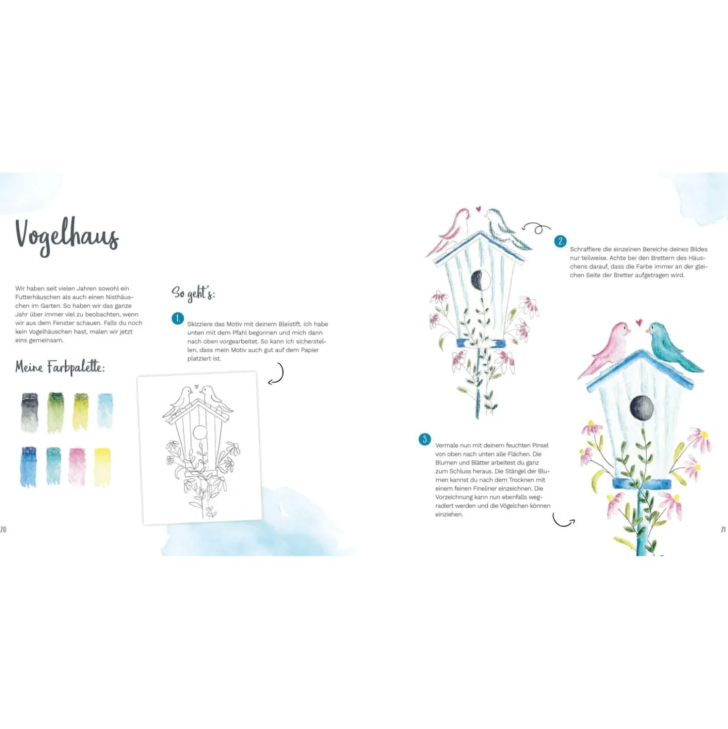Watercolor liebt Handlettering – Illustrieren mit Aquarellmalstiften und Brushpens leicht gemacht. Zwei perfekte Techniken für Einsteiger