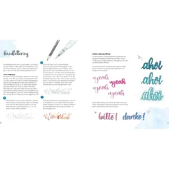Watercolor liebt Handlettering – Illustrieren mit Aquarellmalstiften und Brushpens leicht gemacht. Zwei perfekte Techniken für Einsteiger