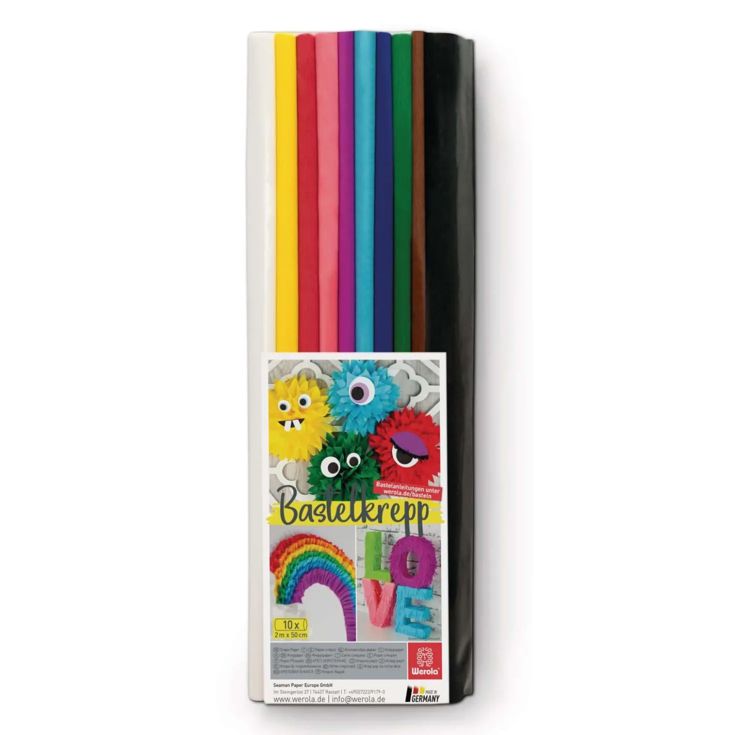 Werola Feinkrepppapier, 10er-Sortimente