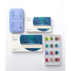 White Nights™ Aquarellfarben Set Metamorphosis mit 12 Näpfe