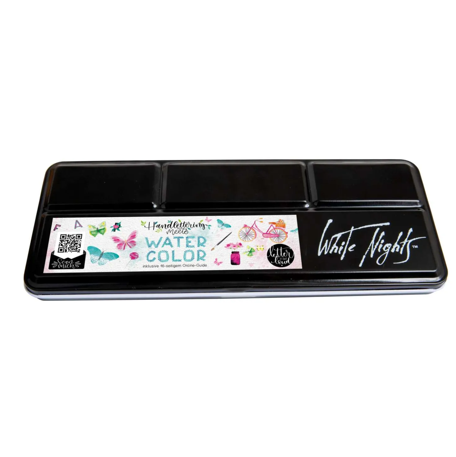 White Nights™ Aquarellkasten "letter it out loud"