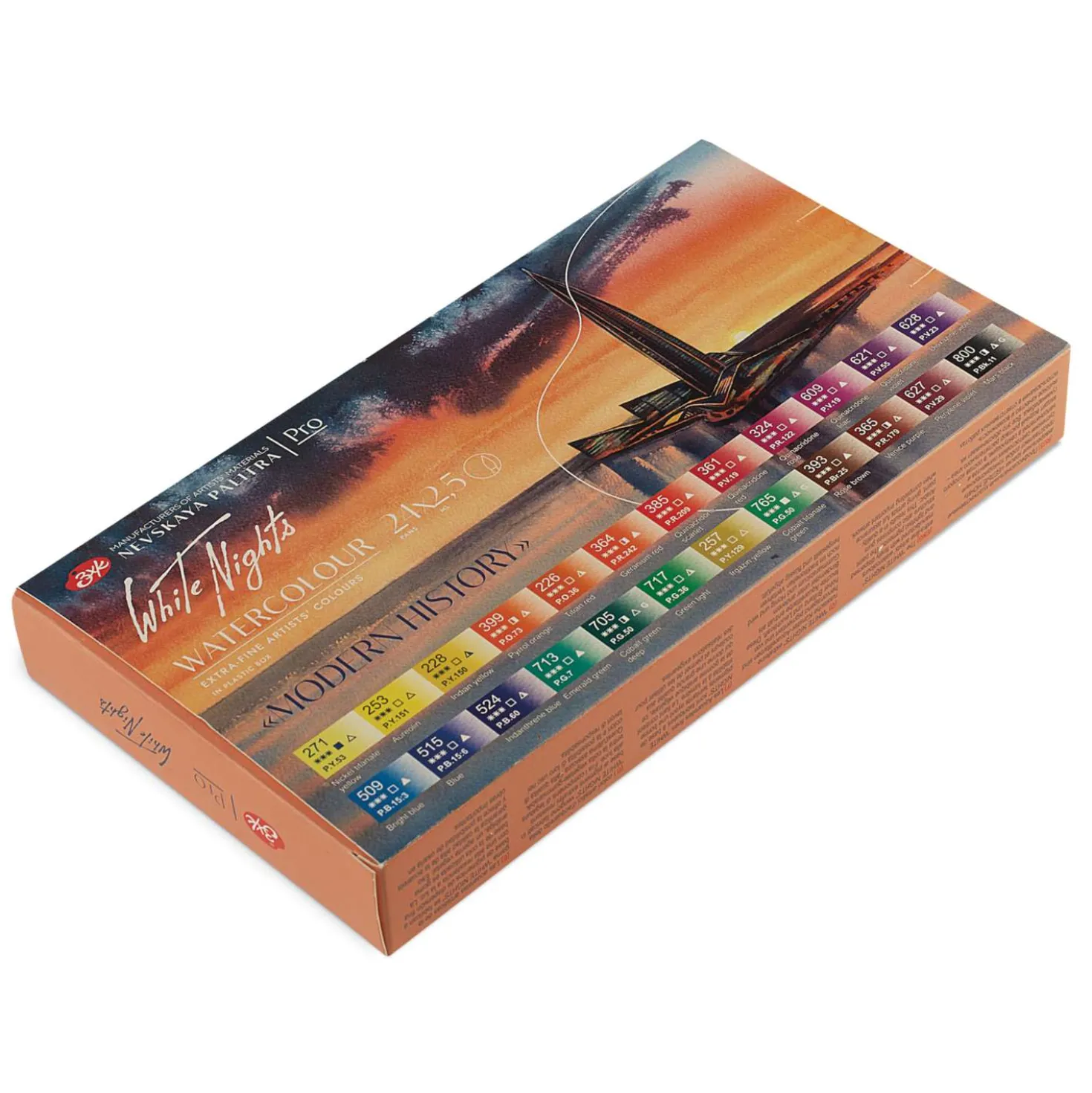 WHITE NIGHTS™ extrafeine Aquarellfarbe "Modern History" 24er-Set