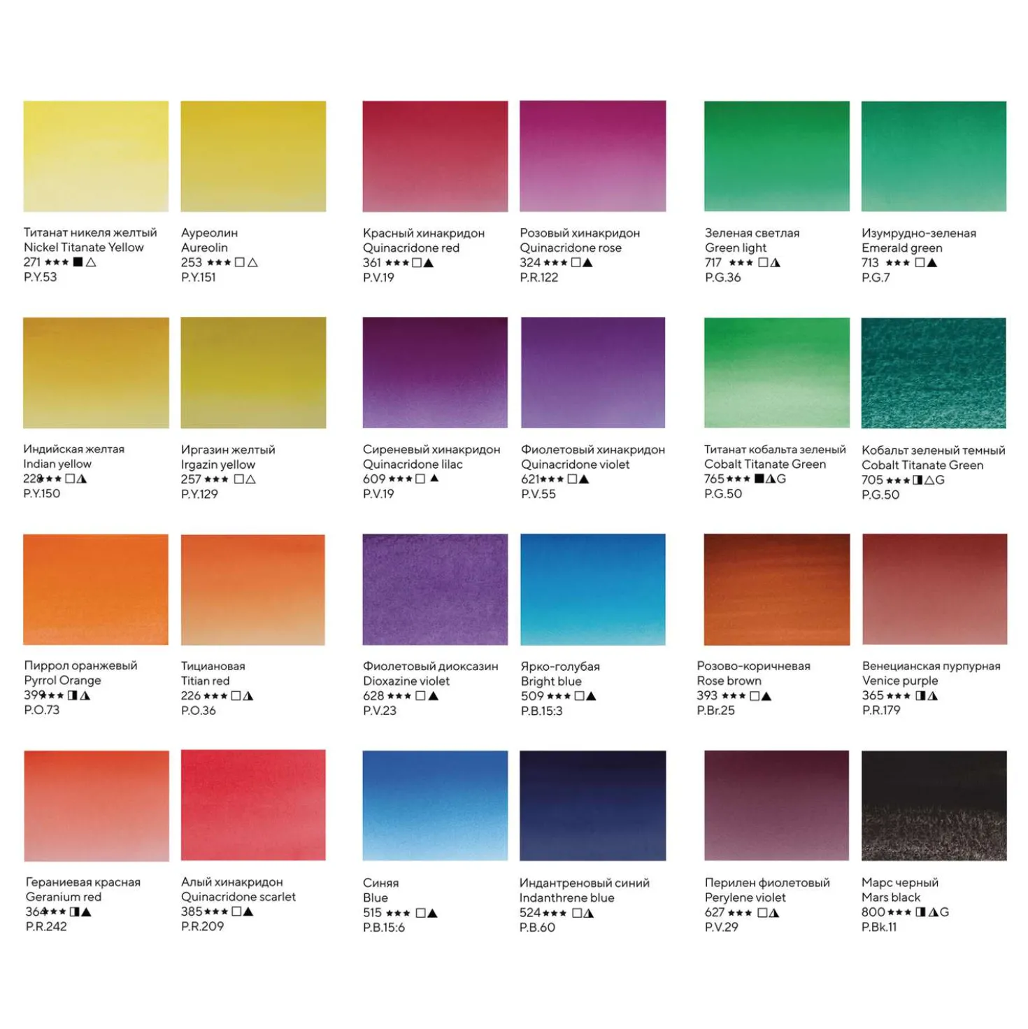 WHITE NIGHTS™ extrafeine Aquarellfarbe "Modern History" 24er-Set