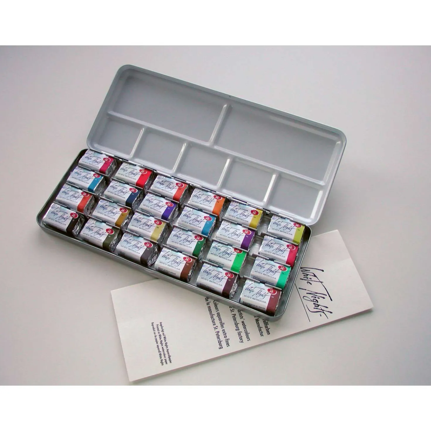 WHITE NIGHTS™ Extrafeine russische Künstler-Aquarellfarbe im Metallkasten