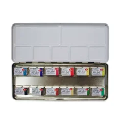 WHITE NIGHTS™ Extrafeine russische Künstler-Aquarellfarbe im Metallkasten