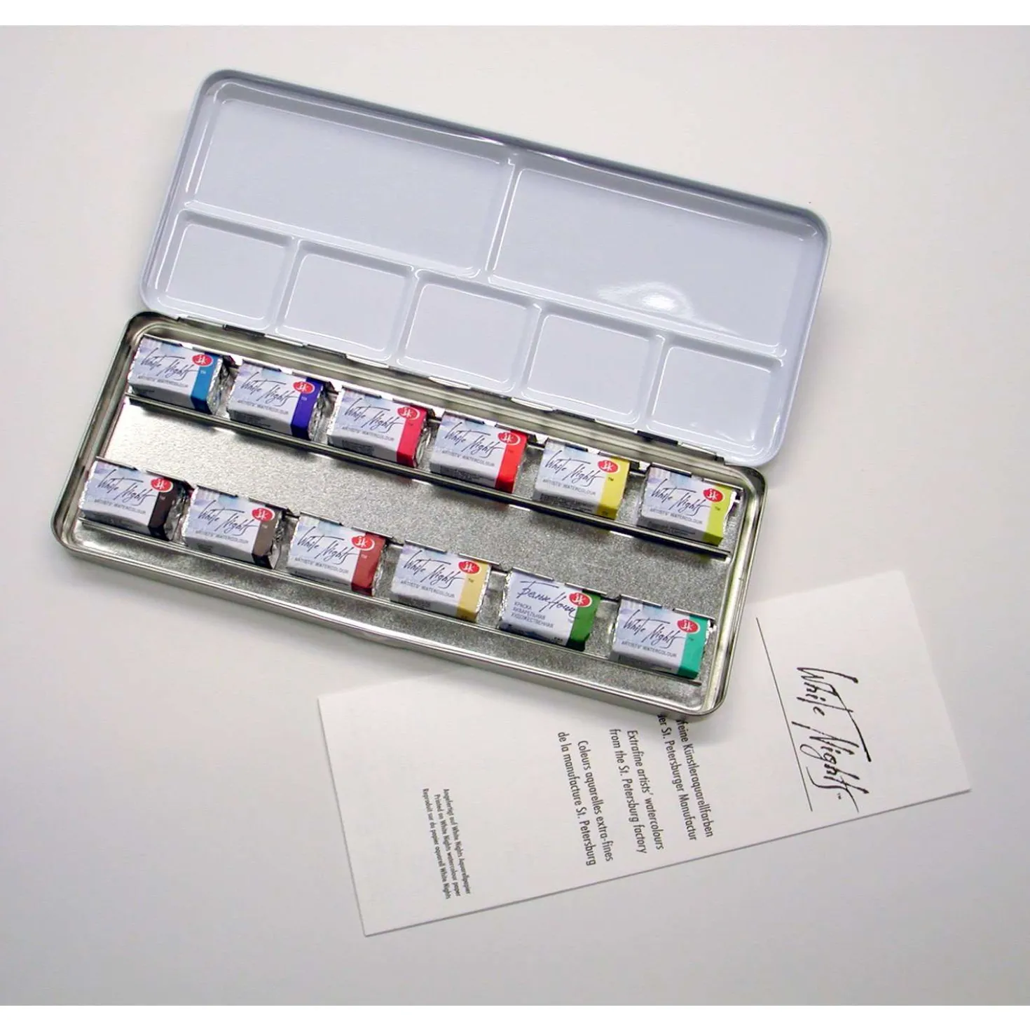 WHITE NIGHTS™ Extrafeine russische Künstler-Aquarellfarbe im Metallkasten