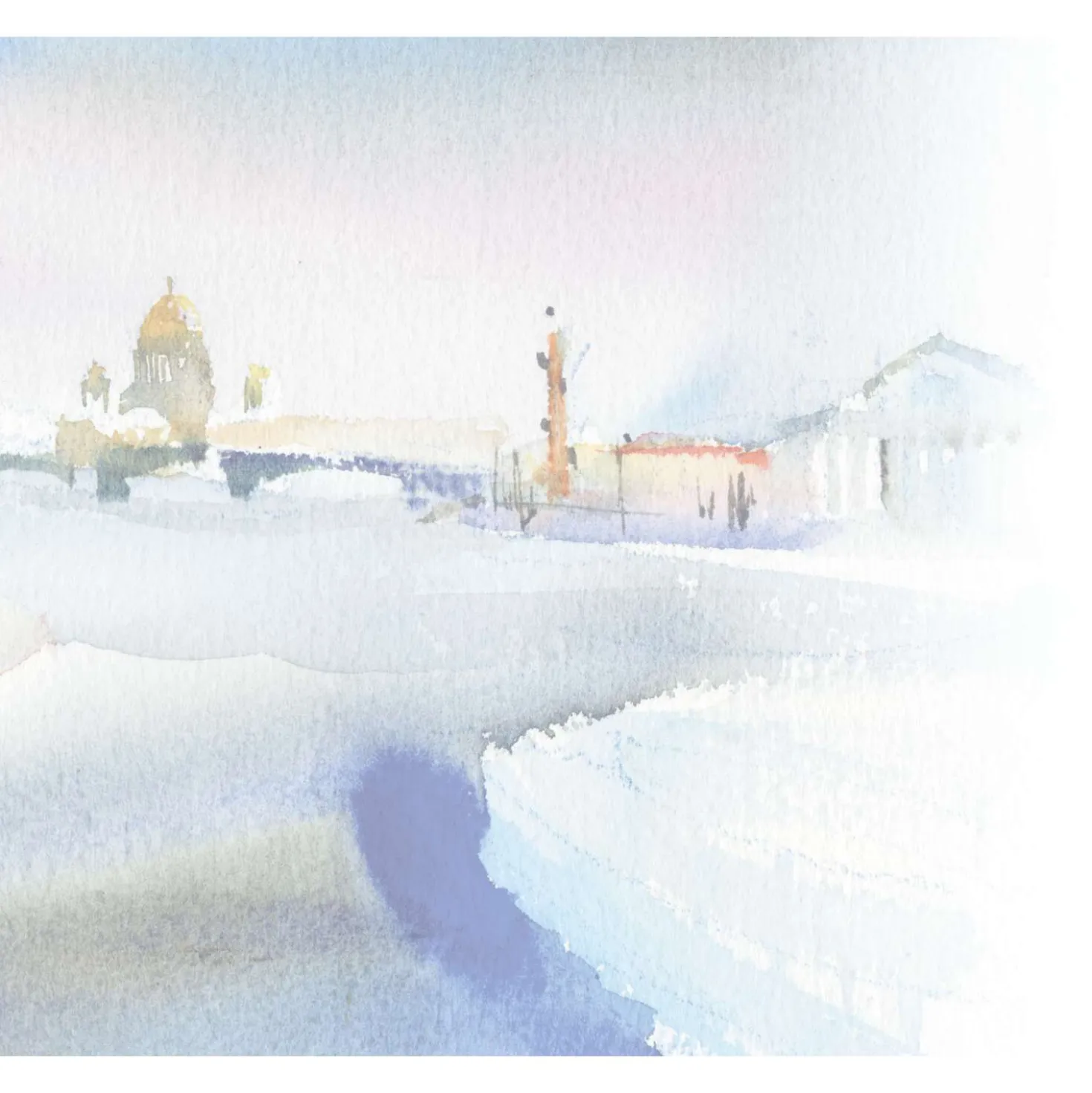 WHITE NIGHTS™ Extrafeine russische Künstler-Aquarellfarbe im Holz-Malkasten