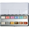 WHITE NIGHTS™ Extrafeine russische Künstler-Aquarellfarbe im Metallkasten, Metallic & Pastell