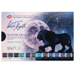 WHITE NIGHTS™ granulierende Künstler-Aquarellfarben-Set