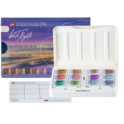 WHITE NIGHTS™ Künstler-Aquarellfarben-Set Granulating and Earth