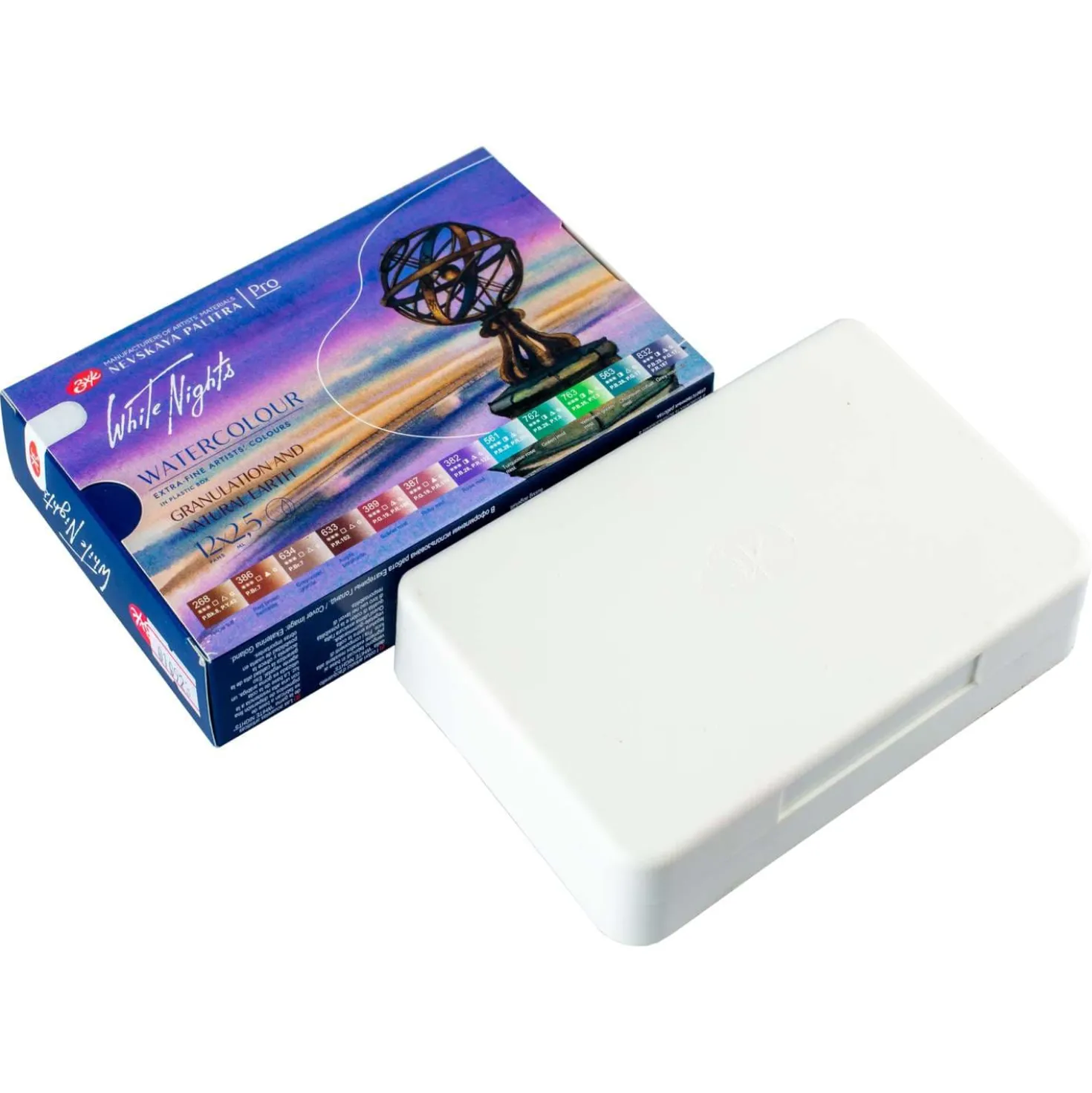 WHITE NIGHTS™ Künstler-Aquarellfarben-Set Granulating and Earth