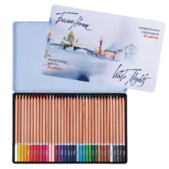 WHITE NIGHTS™ Künstler-Aquarellstifte-Sets, Metallkästen