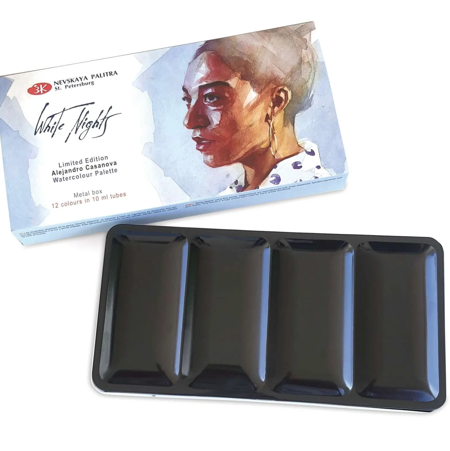 WHITE NIGHTS™ Künstler-Aquarellfarbe im Metallkasten, "Casanova" Sonderedition