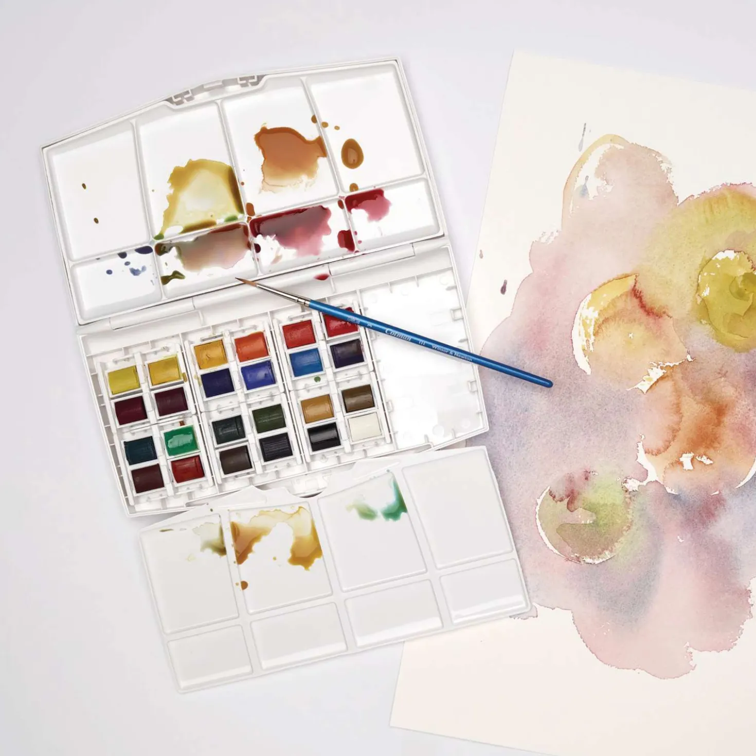 WINSOR & NEWTON Cotman™ Aquarellfarben Painting Box PLUS, 25-teilig