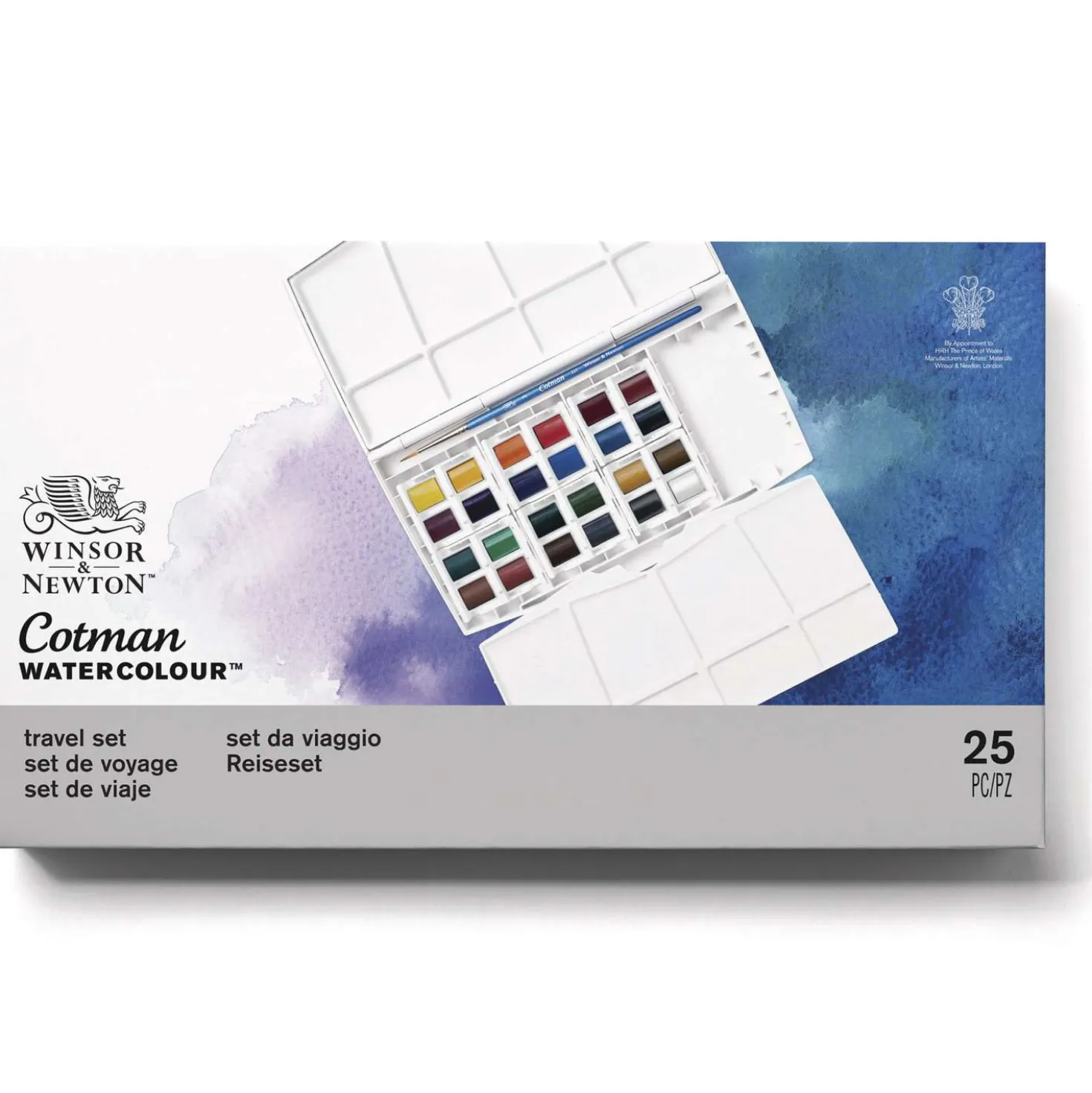 WINSOR & NEWTON Cotman™ Aquarellfarben Painting Box PLUS, 25-teilig