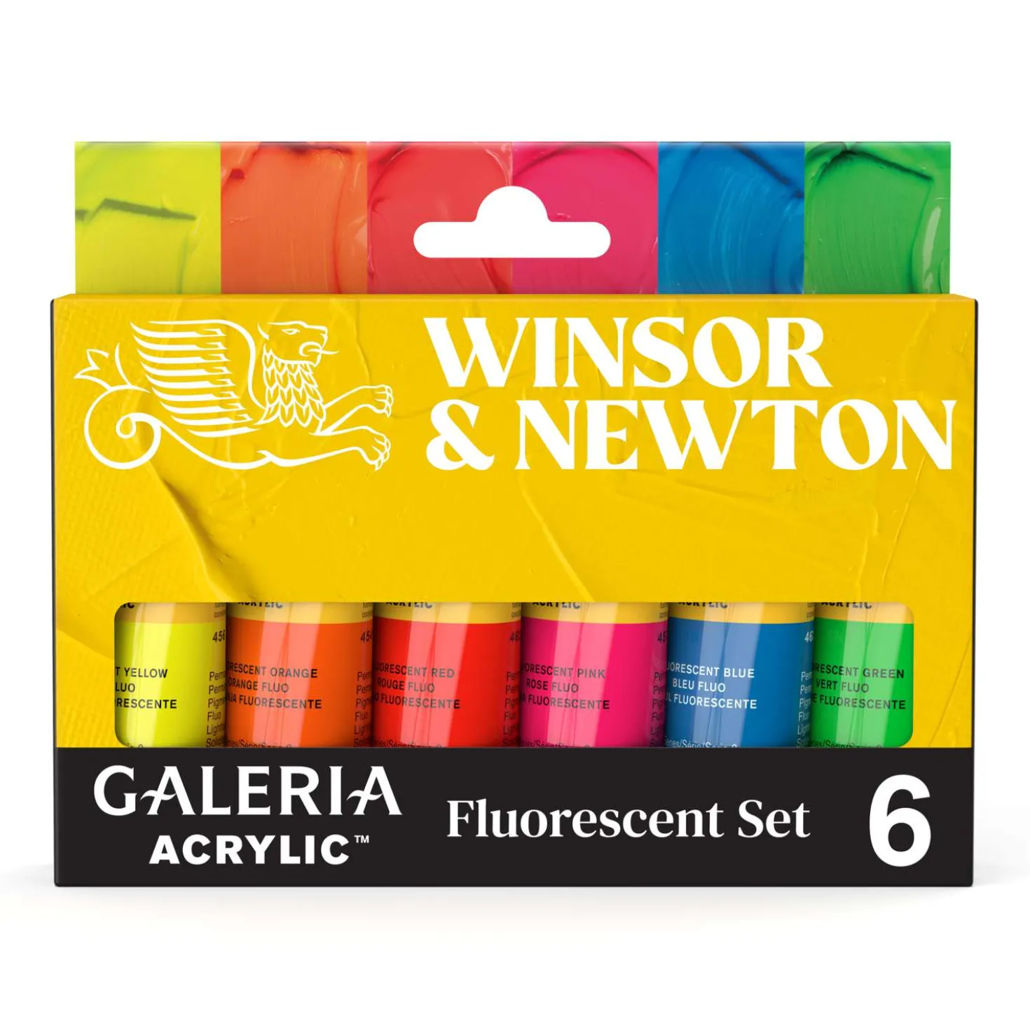 WINSOR & NEWTON™ GALERIA ACRYLIC Fluorescent Set, 6 × 20 ml