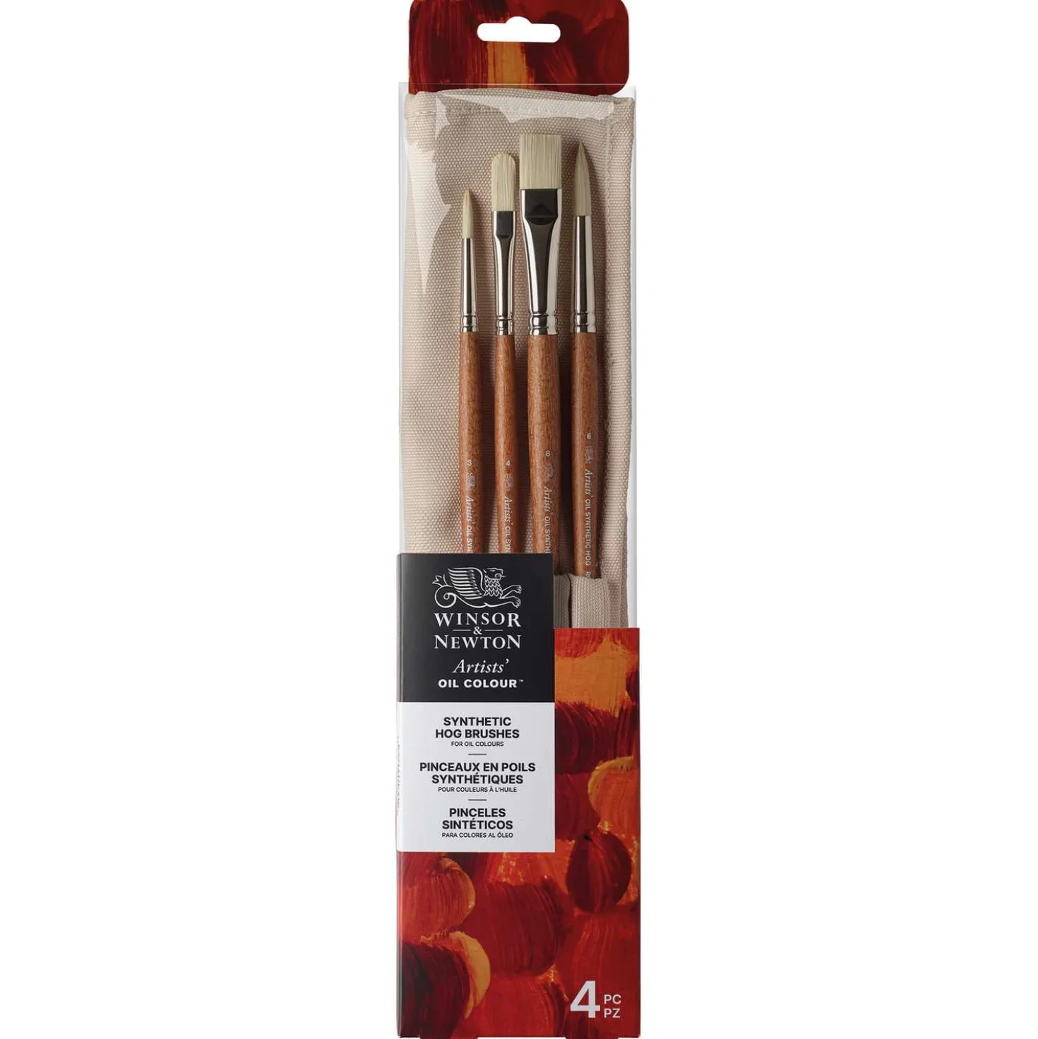 WINSOR & NEWTON™ Ölmalpinsel 4er-Set